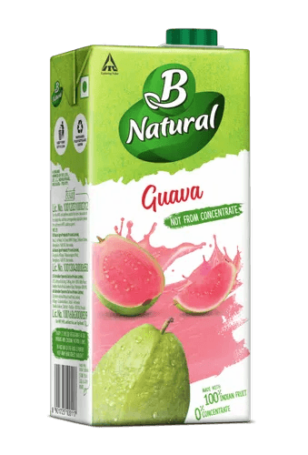 B Natural Juice Guava 1000 ML, Packaging Type: Tetra Pack view 4