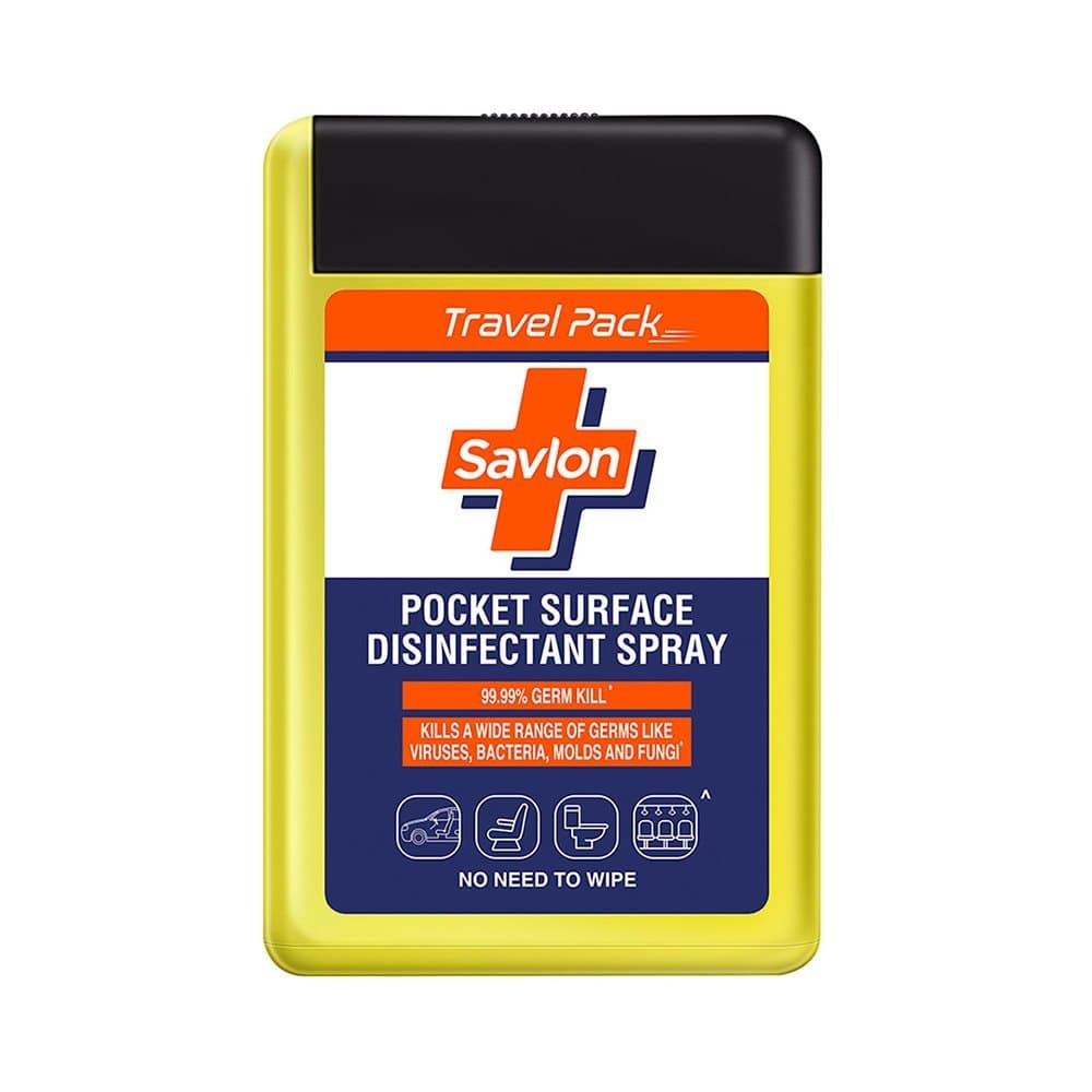 Plastic 17ml Savlon Pocket Surface Disinfectant Spray